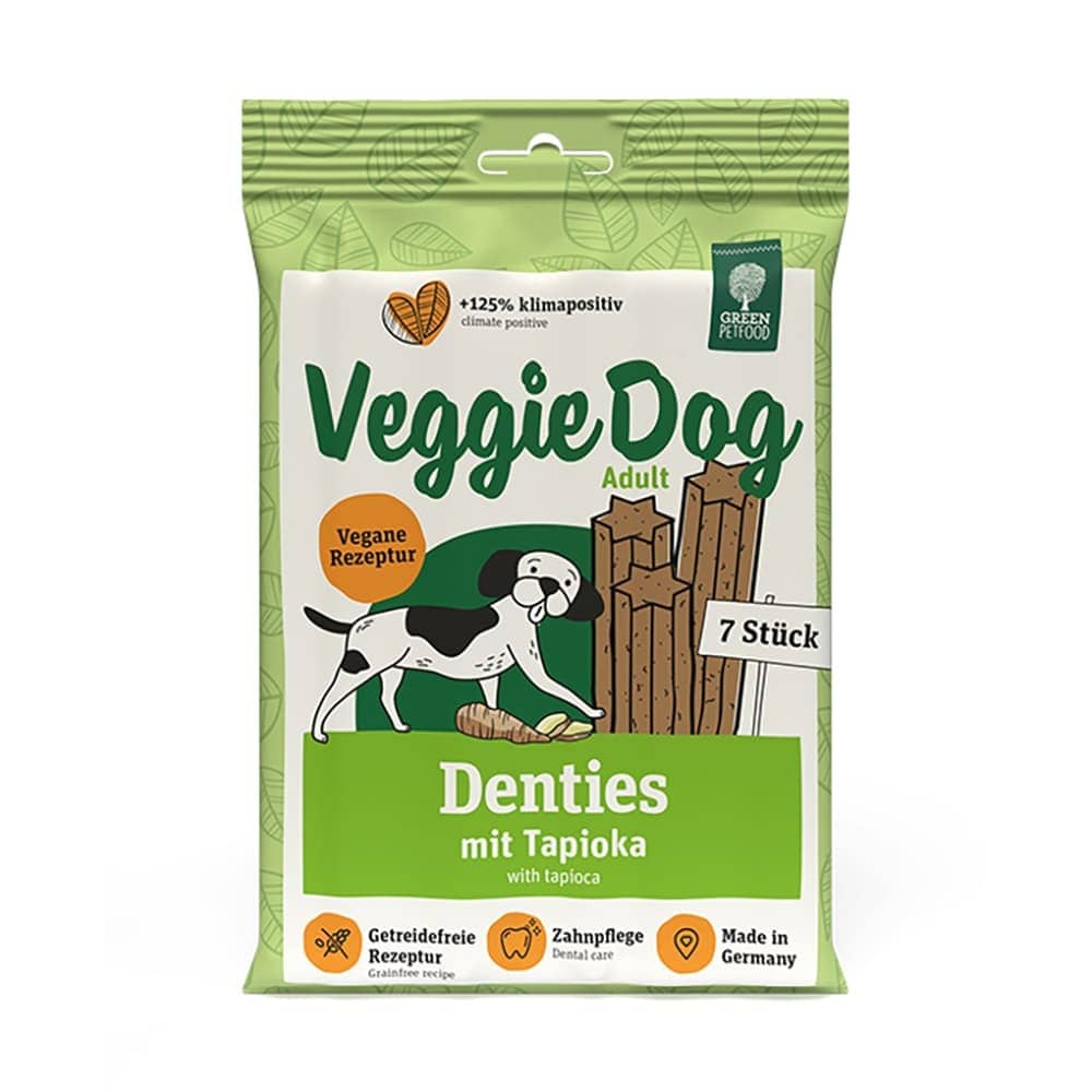 VeggieDog Denties kārumi suņiem zobu kopšanai bez graudiem 180 g N7